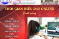 Thời gian biểu dạy online từ ngày 13/12/2021